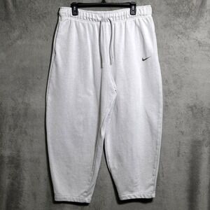 Nike NSW Sweatpants Mens XL Gray Fleece Joggers Wide Leg Essentials DJ6941-094